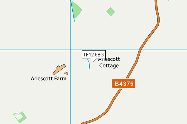 TF12 5BG map - OS VectorMap District (Ordnance Survey) TF12 5BG map - OS VectorMap District (Ordnance Survey)