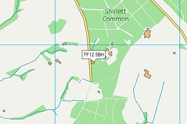 TF12 5BH map - OS VectorMap District (Ordnance Survey)
