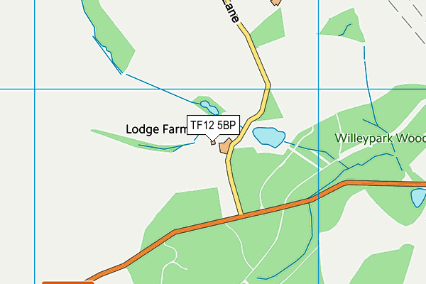 TF12 5BP map - OS VectorMap District (Ordnance Survey)