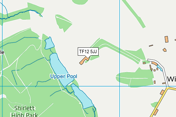 TF12 5JJ map - OS VectorMap District (Ordnance Survey) TF12 5JJ map - OS VectorMap District (Ordnance Survey)