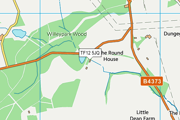 TF12 5JQ map - OS VectorMap District (Ordnance Survey) TF12 5JQ map - OS VectorMap District (Ordnance Survey)