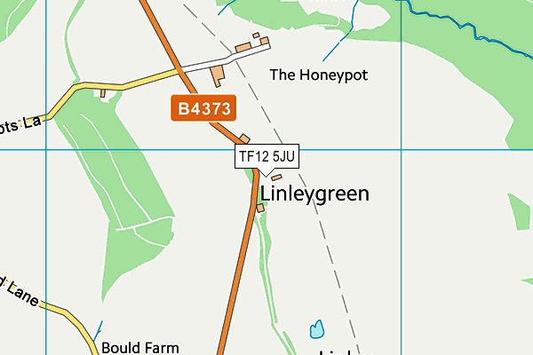 TF12 5JU map - OS VectorMap District (Ordnance Survey)