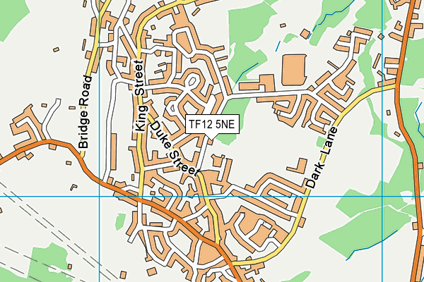 TF12 5NE map - OS VectorMap District (Ordnance Survey) TF12 5NE map - OS VectorMap District (Ordnance Survey)