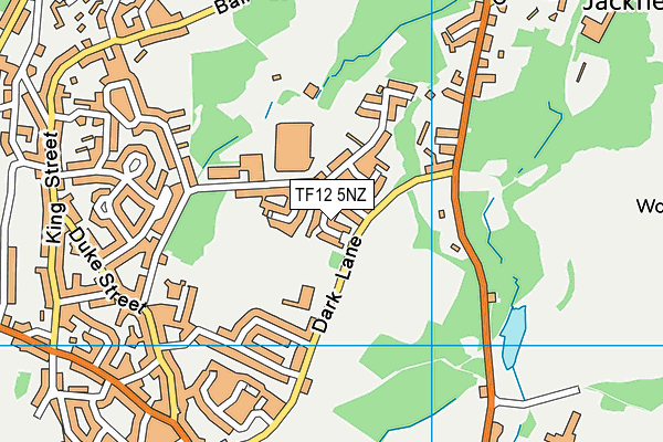 TF12 5NZ map - OS VectorMap District (Ordnance Survey) TF12 5NZ map - OS VectorMap District (Ordnance Survey)