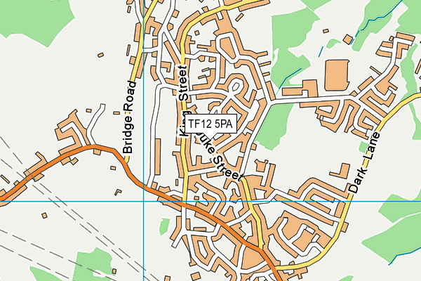 TF12 5PA map - OS VectorMap District (Ordnance Survey) TF12 5PA map - OS VectorMap District (Ordnance Survey)