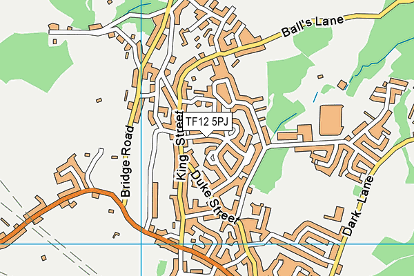 TF12 5PJ map - OS VectorMap District (Ordnance Survey) TF12 5PJ map - OS VectorMap District (Ordnance Survey)