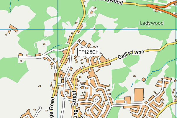 TF12 5QH map - OS VectorMap District (Ordnance Survey) TF12 5QH map - OS VectorMap District (Ordnance Survey)