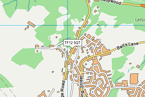 TF12 5QT map - OS VectorMap District (Ordnance Survey) TF12 5QT map - OS VectorMap District (Ordnance Survey)