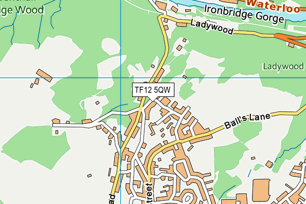 TF12 5QW map - OS VectorMap District (Ordnance Survey) TF12 5QW map - OS VectorMap District (Ordnance Survey)