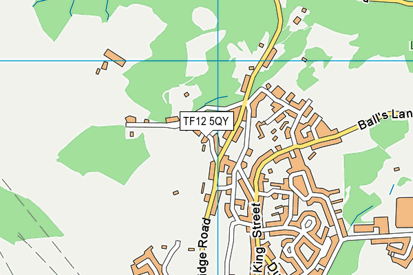 TF12 5QY map - OS VectorMap District (Ordnance Survey) TF12 5QY map - OS VectorMap District (Ordnance Survey)