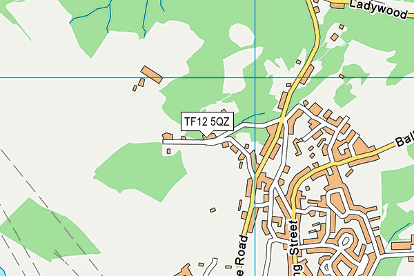 TF12 5QZ map - OS VectorMap District (Ordnance Survey) TF12 5QZ map - OS VectorMap District (Ordnance Survey)