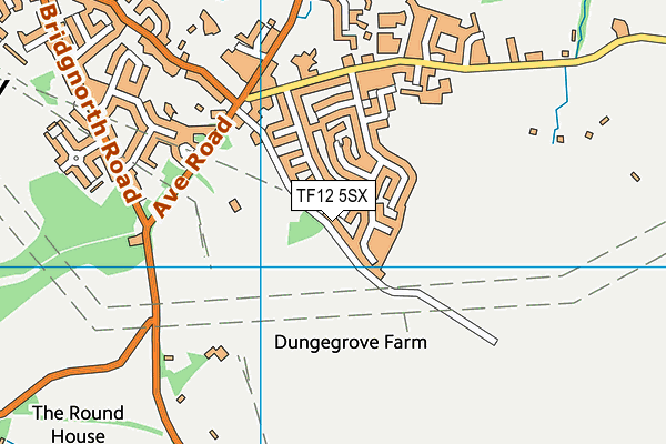 TF12 5SX map - OS VectorMap District (Ordnance Survey) TF12 5SX map - OS VectorMap District (Ordnance Survey)