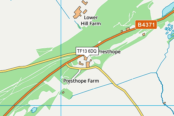 TF13 6DQ map - OS VectorMap District (Ordnance Survey)