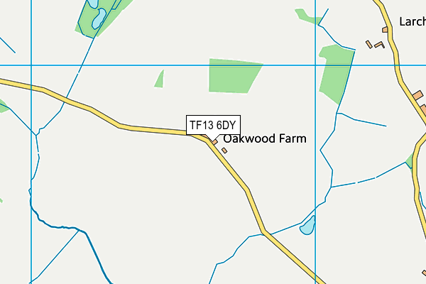TF13 6DY map - OS VectorMap District (Ordnance Survey) TF13 6DY map - OS VectorMap District (Ordnance Survey)
