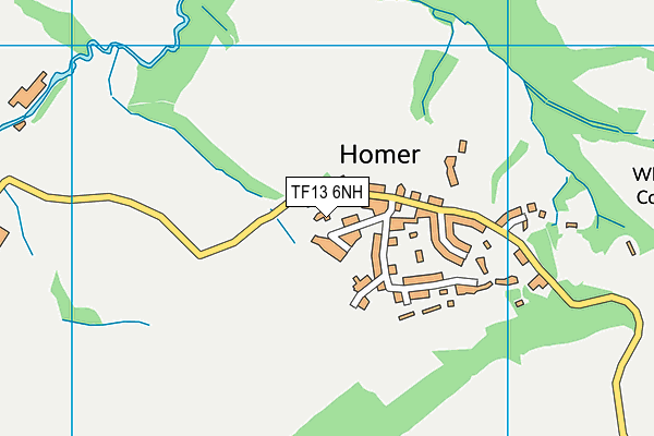 TF13 6NH map - OS VectorMap District (Ordnance Survey) TF13 6NH map - OS VectorMap District (Ordnance Survey)