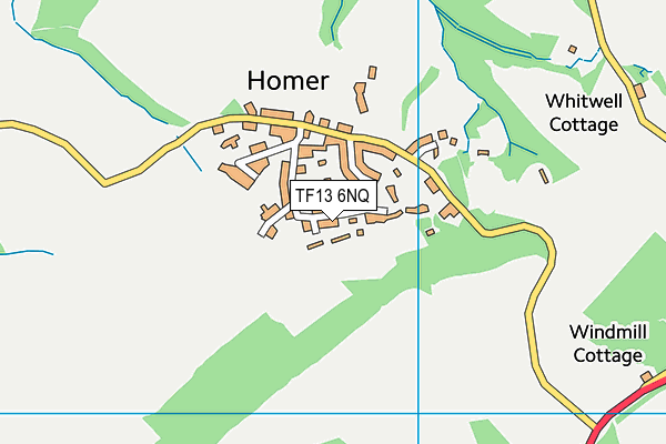 TF13 6NQ map - OS VectorMap District (Ordnance Survey) TF13 6NQ map - OS VectorMap District (Ordnance Survey)