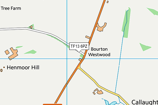 TF13 6PZ map - OS VectorMap District (Ordnance Survey) TF13 6PZ map - OS VectorMap District (Ordnance Survey)