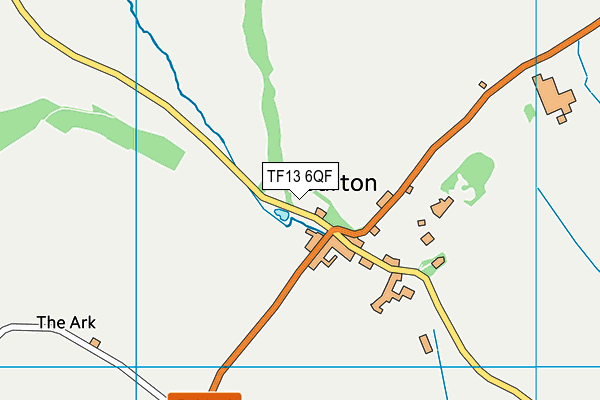 TF13 6QF map - OS VectorMap District (Ordnance Survey) TF13 6QF map - OS VectorMap District (Ordnance Survey)