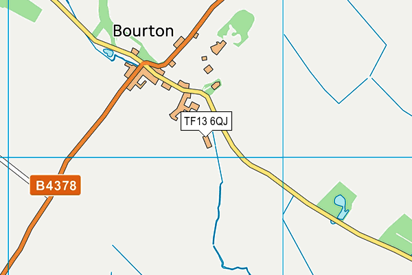TF13 6QJ map - OS VectorMap District (Ordnance Survey) TF13 6QJ map - OS VectorMap District (Ordnance Survey)