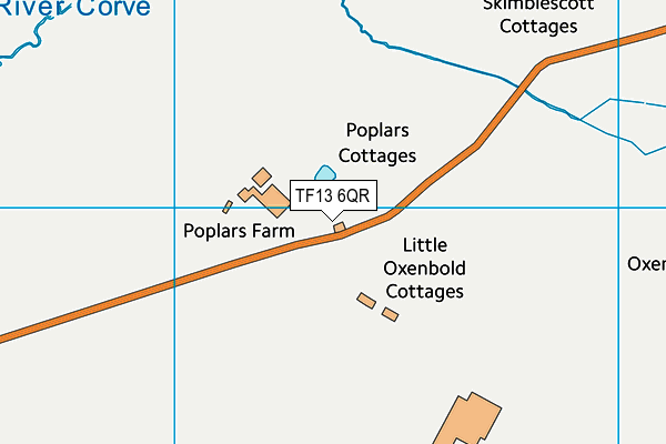 TF13 6QR map - OS VectorMap District (Ordnance Survey)