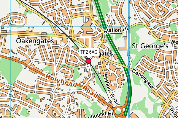 TF2 6AG map - OS VectorMap District (Ordnance Survey) TF2 6AG map - OS VectorMap District (Ordnance Survey)