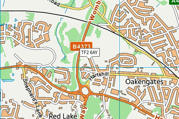TF2 6AY map - OS VectorMap District (Ordnance Survey) TF2 6AY map - OS VectorMap District (Ordnance Survey)