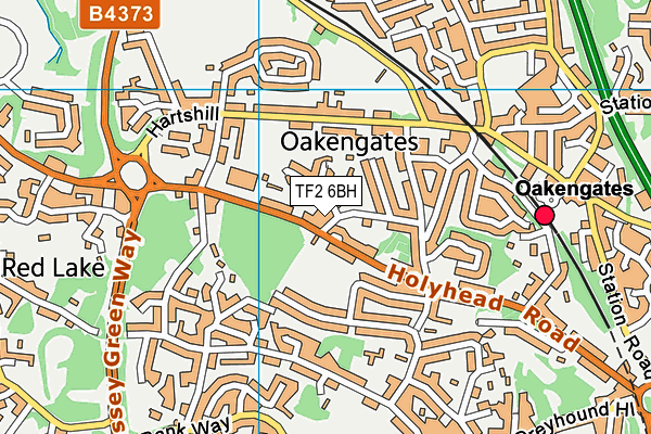 TF2 6BH map - OS VectorMap District (Ordnance Survey) TF2 6BH map - OS VectorMap District (Ordnance Survey)