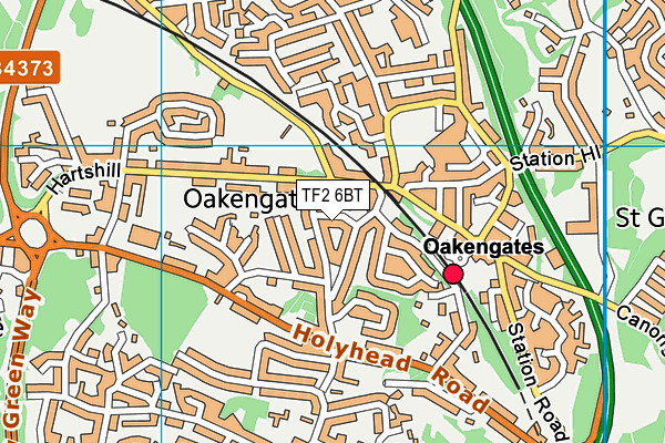 TF2 6BT map - OS VectorMap District (Ordnance Survey) TF2 6BT map - OS VectorMap District (Ordnance Survey)