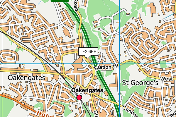 TF2 6EH map - OS VectorMap District (Ordnance Survey) TF2 6EH map - OS VectorMap District (Ordnance Survey)