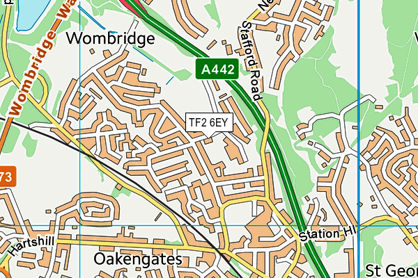 TF2 6EY map - OS VectorMap District (Ordnance Survey) TF2 6EY map - OS VectorMap District (Ordnance Survey)