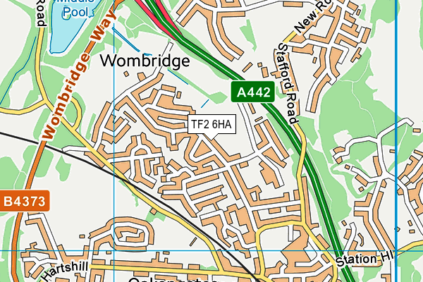 TF2 6HA map - OS VectorMap District (Ordnance Survey) TF2 6HA map - OS VectorMap District (Ordnance Survey)