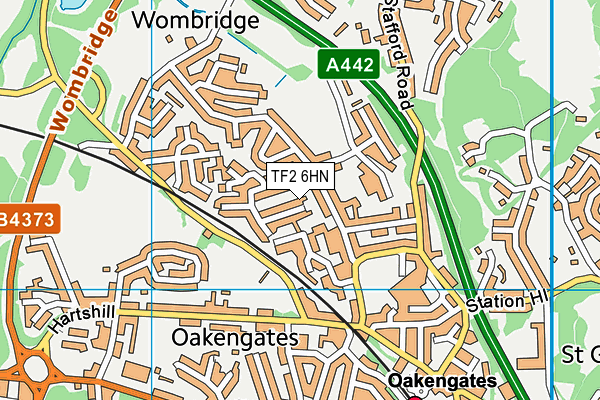 TF2 6HN map - OS VectorMap District (Ordnance Survey) TF2 6HN map - OS VectorMap District (Ordnance Survey)