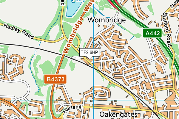 TF2 6HP map - OS VectorMap District (Ordnance Survey) TF2 6HP map - OS VectorMap District (Ordnance Survey)
