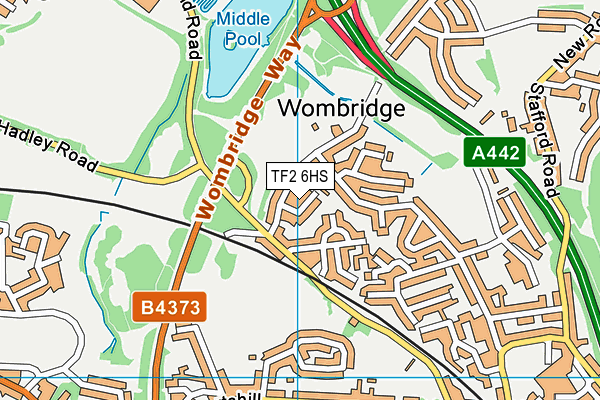 TF2 6HS map - OS VectorMap District (Ordnance Survey) TF2 6HS map - OS VectorMap District (Ordnance Survey)