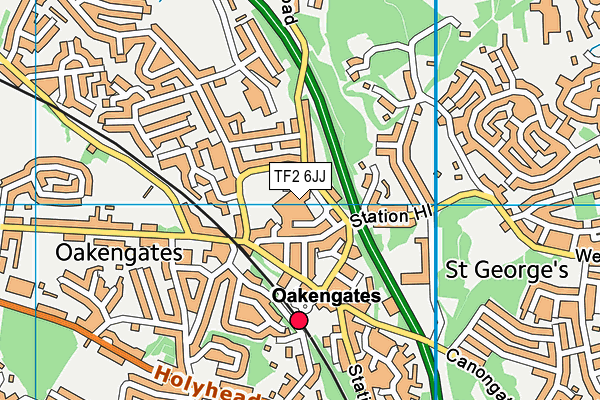 TF2 6JJ map - OS VectorMap District (Ordnance Survey) TF2 6JJ map - OS VectorMap District (Ordnance Survey)