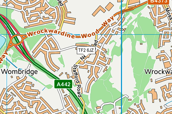 TF2 6JZ map - OS VectorMap District (Ordnance Survey) TF2 6JZ map - OS VectorMap District (Ordnance Survey)