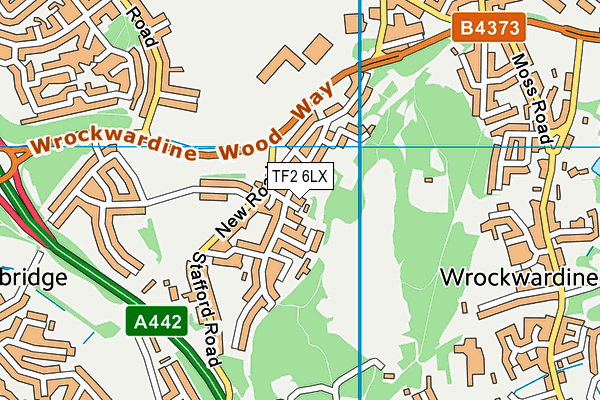 TF2 6LX map - OS VectorMap District (Ordnance Survey) TF2 6LX map - OS VectorMap District (Ordnance Survey)