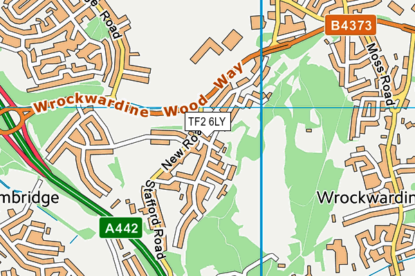 TF2 6LY map - OS VectorMap District (Ordnance Survey) TF2 6LY map - OS VectorMap District (Ordnance Survey)