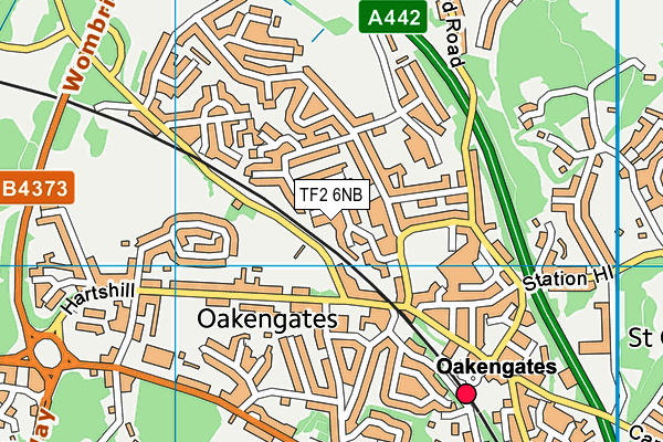TF2 6NB map - OS VectorMap District (Ordnance Survey) TF2 6NB map - OS VectorMap District (Ordnance Survey)