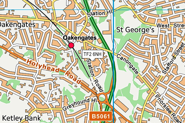 TF2 6NH map - OS VectorMap District (Ordnance Survey) TF2 6NH map - OS VectorMap District (Ordnance Survey)