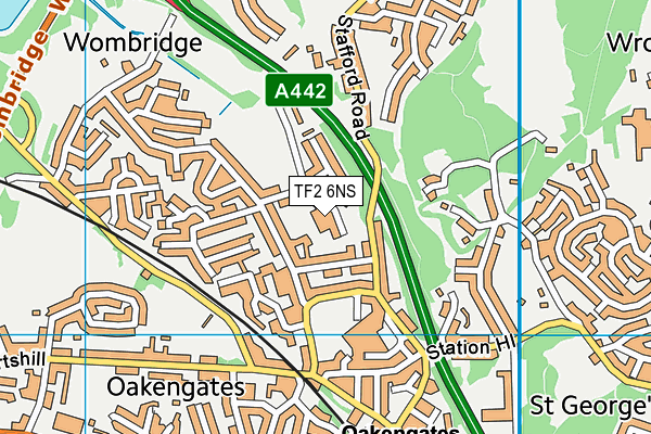 TF2 6NS map - OS VectorMap District (Ordnance Survey) TF2 6NS map - OS VectorMap District (Ordnance Survey)