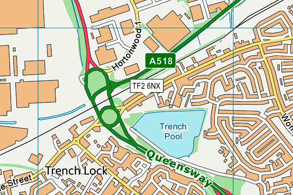 TF2 6NX map - OS VectorMap District (Ordnance Survey)