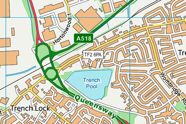 TF2 6PA map - OS VectorMap District (Ordnance Survey)