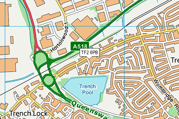 TF2 6PB map - OS VectorMap District (Ordnance Survey) TF2 6PB map - OS VectorMap District (Ordnance Survey)