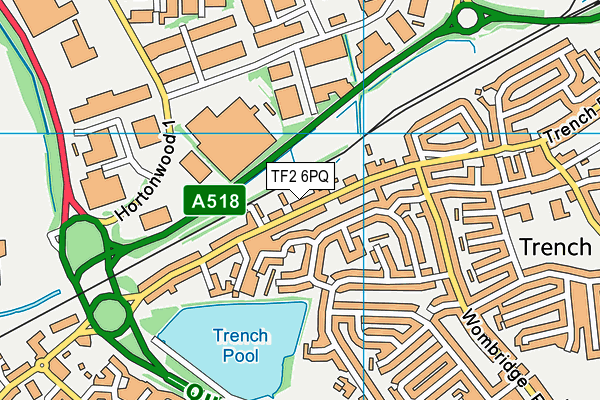TF2 6PQ map - OS VectorMap District (Ordnance Survey) TF2 6PQ map - OS VectorMap District (Ordnance Survey)