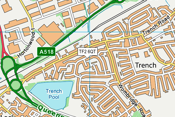 TF2 6QT map - OS VectorMap District (Ordnance Survey) TF2 6QT map - OS VectorMap District (Ordnance Survey)