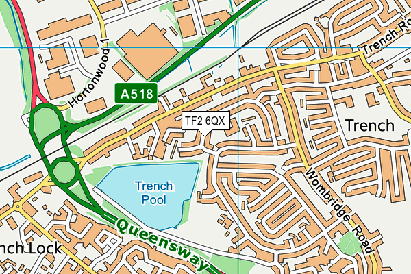 TF2 6QX map - OS VectorMap District (Ordnance Survey) TF2 6QX map - OS VectorMap District (Ordnance Survey)