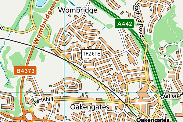 TF2 6TE map - OS VectorMap District (Ordnance Survey) TF2 6TE map - OS VectorMap District (Ordnance Survey)