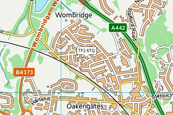 TF2 6TQ map - OS VectorMap District (Ordnance Survey) TF2 6TQ map - OS VectorMap District (Ordnance Survey)