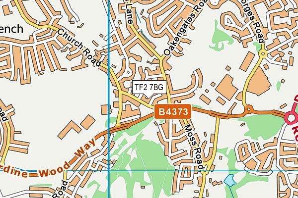 TF2 7BG map - OS VectorMap District (Ordnance Survey) TF2 7BG map - OS VectorMap District (Ordnance Survey)